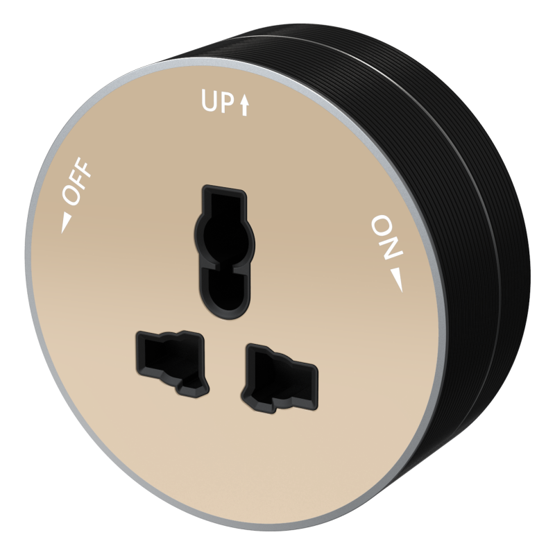 Розетка MultiTrack 13А 250В универс. круглая тип MTK13 песочн. SE MTK13002P