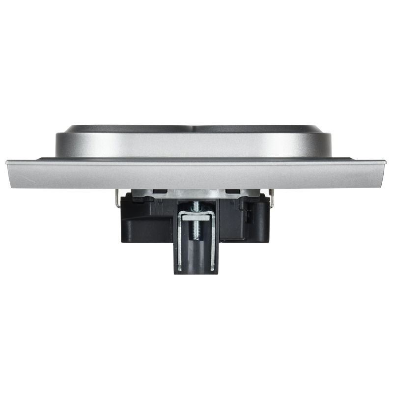 Розетка 2-м СП BRITE РС12-3-БрА 16А в сборе с заземл. без защ. шторок алюм. IEK BR-R21-16-K47-F