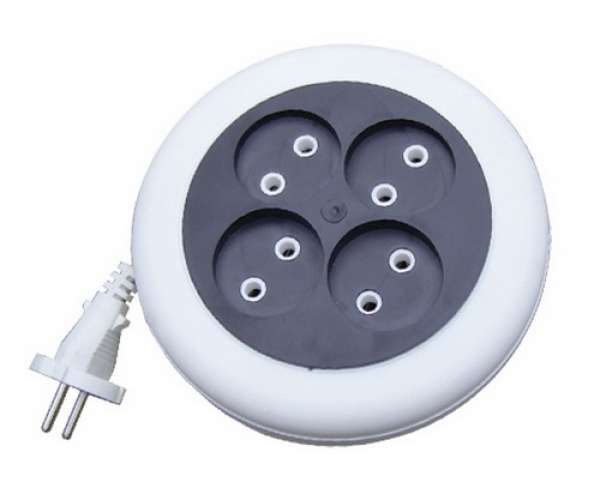 Удлинитель-рулетка 3х3м без заземл. 6А IP20 Standard ШВВП 2х0.75 бел. PROCONNECT 11-7224