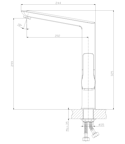 Смеситель для кухонной мойки Rossinka Z (Z35-26U)