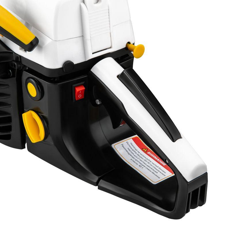 Пила цепная бензиновая KR-5245 шина 45см 3.5л.с шаг 0.325 72 звена Kranz KR-16-1182