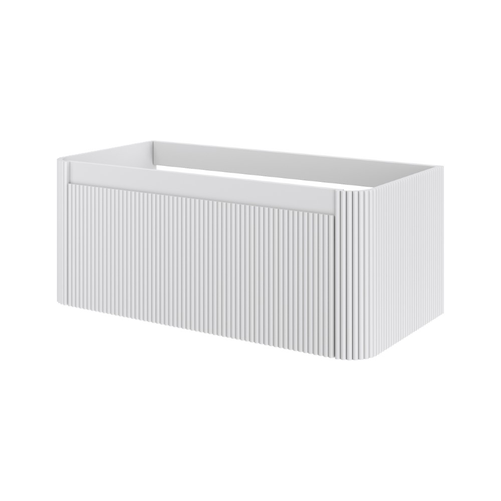 Тумба без раковины VOI рифл. 100см MATT WHITE