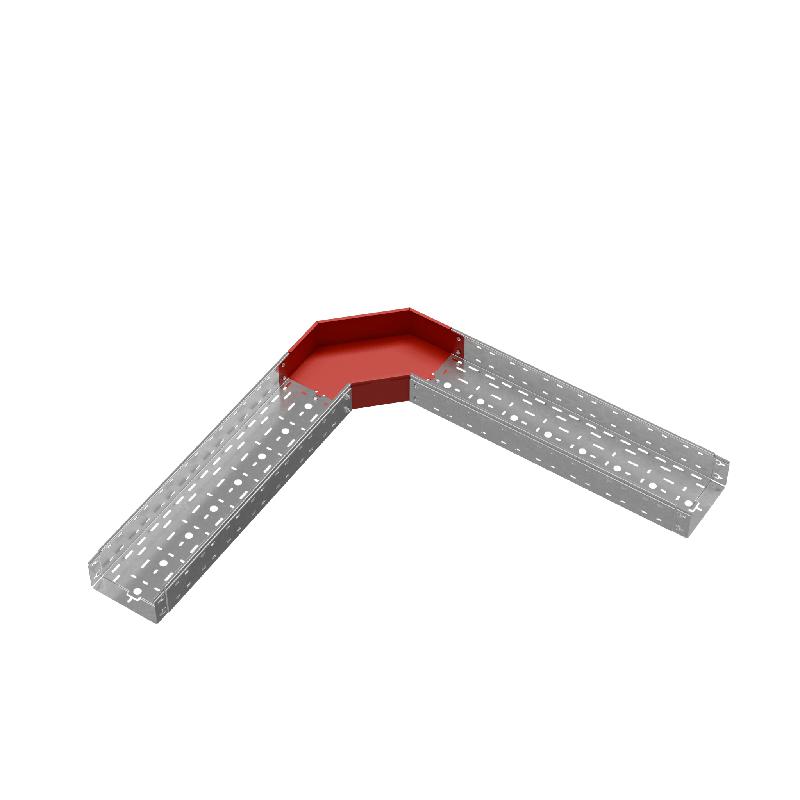 Угол для лотка горизонтальный 90град. 200х100 сталь 1мм "ПЛЮС" GLplus90-100-200 КМ PL0442