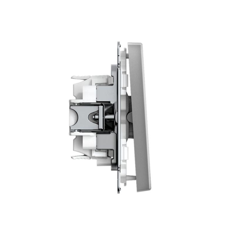 Переключатель перекрестный ArtGallery 10AX быстрозажим. клем. механизм сталь SE GAL000971S