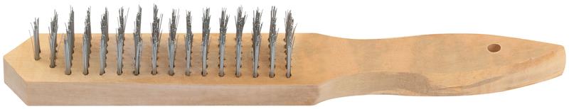 Корщетка 6-ти рядная деревянная ручка КУРС 38402