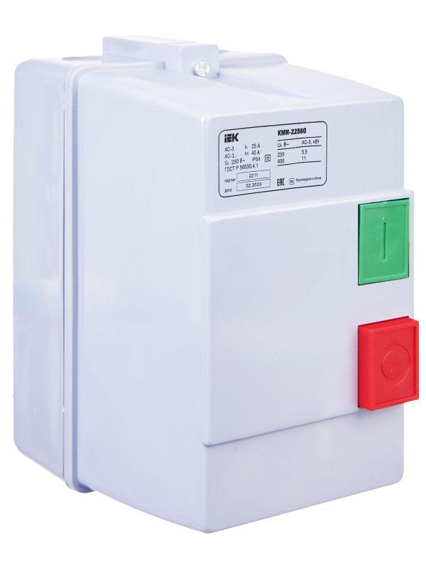 Контактор КМИ-22560 25А 220В/АС3 IP54 KARAT IEK KKM26-025-220-00