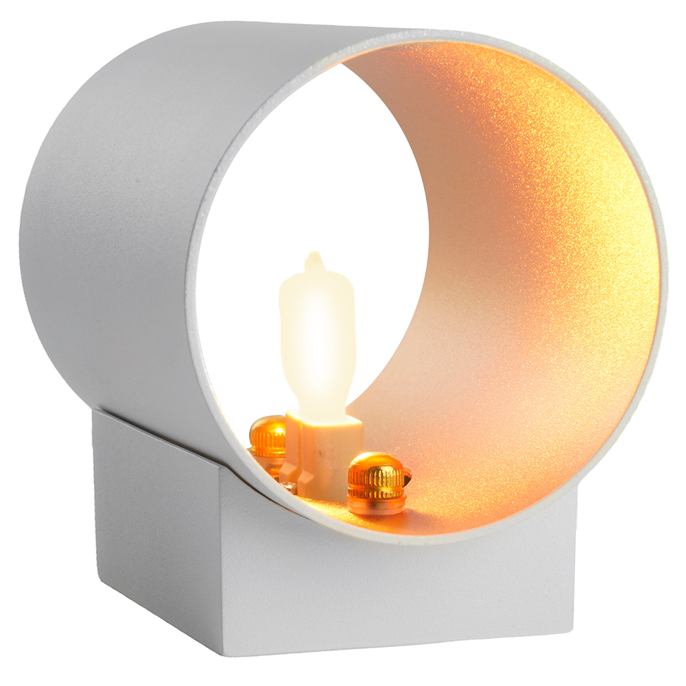 Светильник ДБО G9 без лампы белый золото