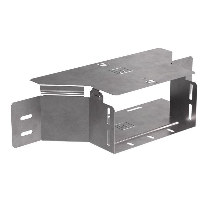 Ответвитель для лотка горизонтальный 200х100 с крышкой Стандарт Промрукав PR16.1181