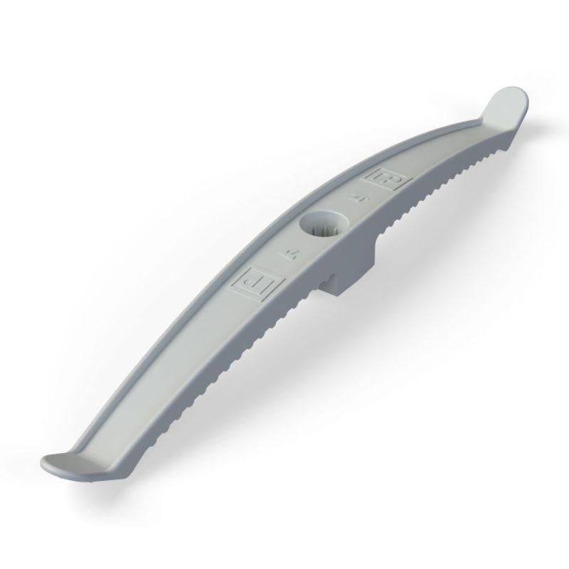 Держатель круглого кабеля двусторонний для прямого монтажа на 16 мест в гофроящике сер. (уп.100шт) Промрукав PR13.0487