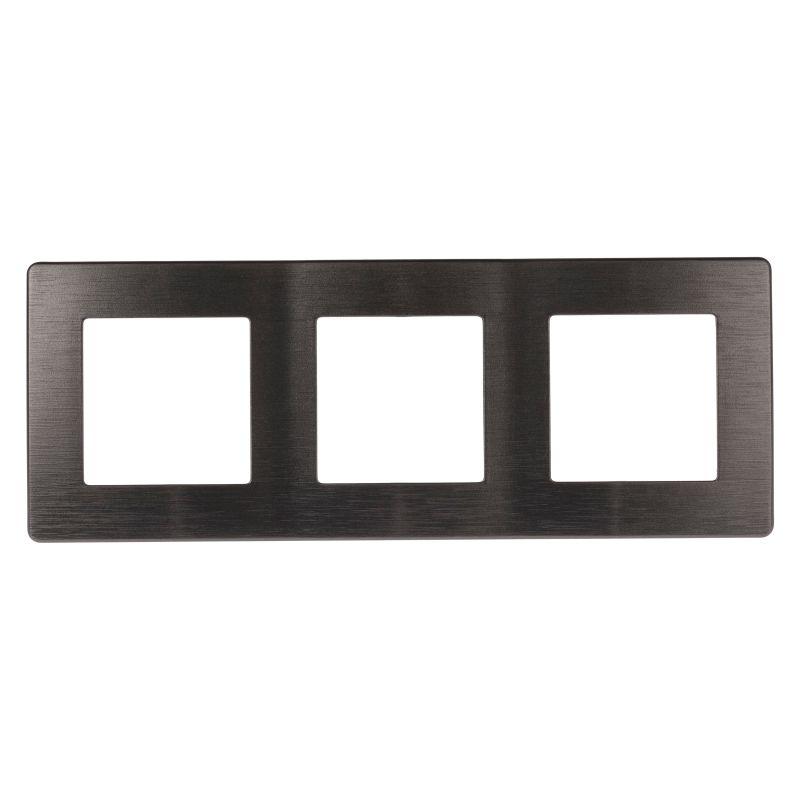 Рамка 3-м 12-5103-12 Эра12 сатин графит Эра Б0052525