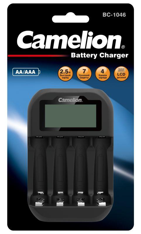 Устройство зарядное BC-1046 быстрое с индикацией 4хАА ААА Camelion 15040