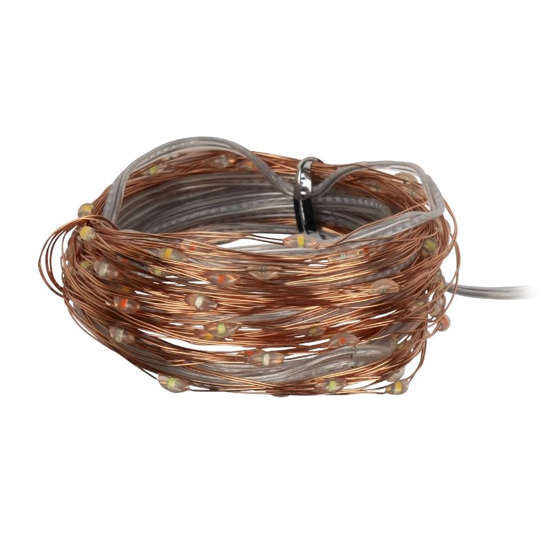 Светильник светодиодный садовый SLR-G03-200M нить 200LED мультицвет с колышком на солнечн. батарее ФАZА 5036406