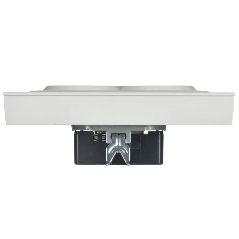 Розетка 2-м СП BRITE РСшПл12-3-БрАБ 16А в сборе с заземл. защ. шторки плоская арктич. бел. IEK BR-R28-16-K91-F