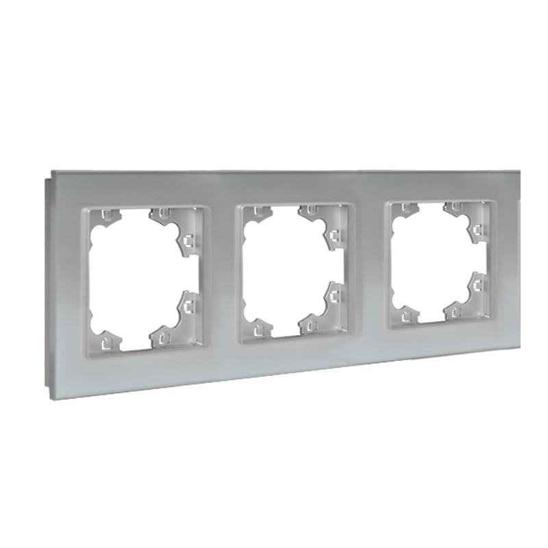 Рамка 3-м Афина стеклянная серебр. UNIVersal 2268