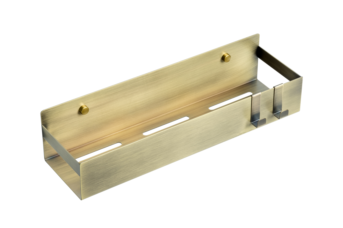 Полка подвесная + 2 крючка BRONZE