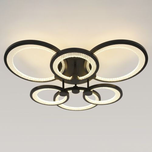 Светильник светодиодный Odry CLL-1-117-RC BK 117Вт 3000К-6000К 600х550х135 с пультом ДУ черн. Эра Б0069752