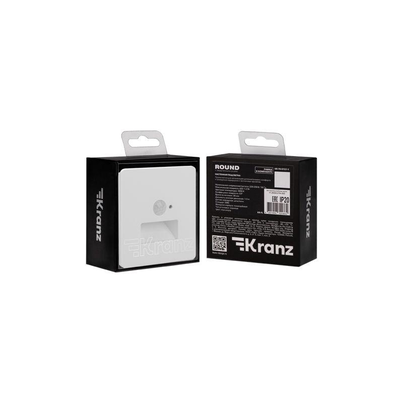 Подсветка ROUND MIELE СП настен. для ног перламутр Kranz KR-78-0727-1