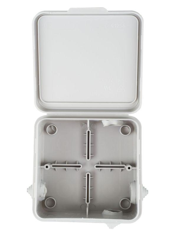 Коробка распаячная ОП 100х100х50 IP54 КМ41256 откид. крышка 8 вводов (7035) IEK UKO31-100-100-050-K03-54