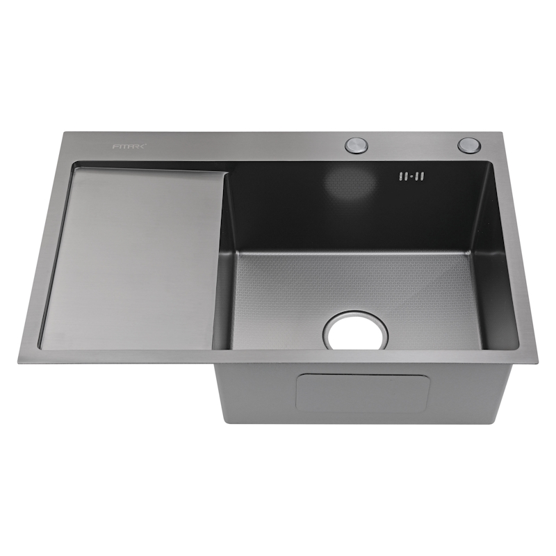 Мойка для кухни Fmark FSC6550Q-R, графит