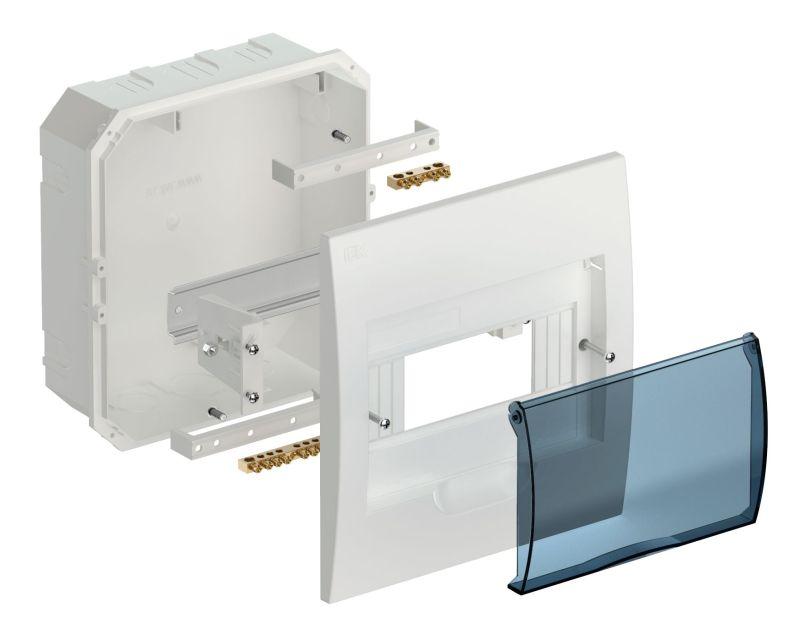 Корпус встраиваемый ЩРВ-П-8 Krepta 3 IP41 пластик. бел. IEK MKP12-V-08-40-20