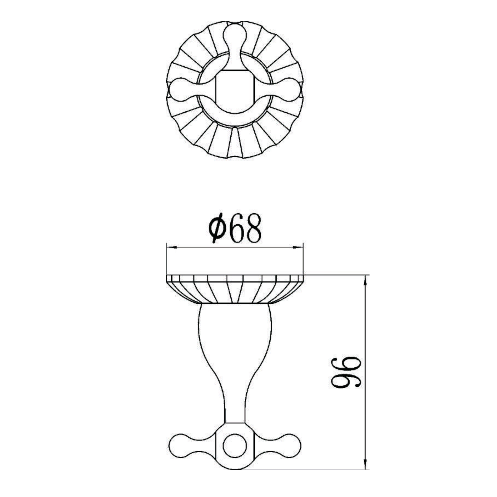 Крючок для ванной комнаты Savol S-08954C, бронза
