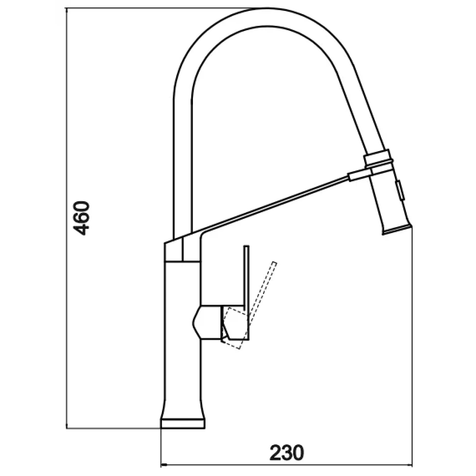 Смеситель для кухни с гибким изливом Savol S-SUS6013-04, сатин
