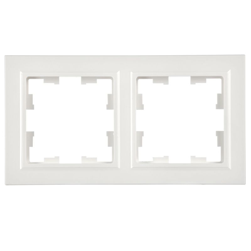 Рамка 2-м BRITE РУ-2-БрБ бел. IEK BR-M22-K01