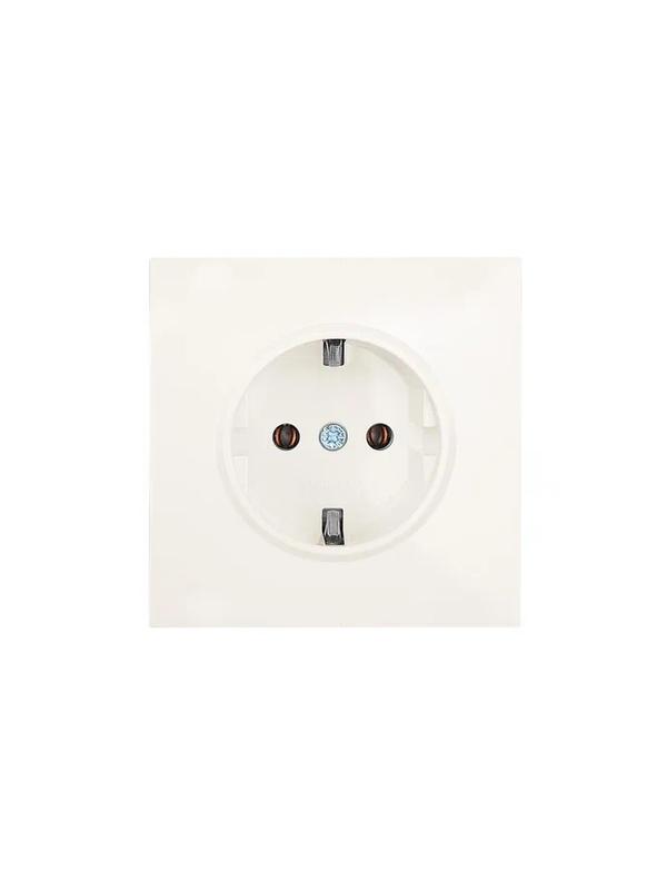 Розетка 1-мест. с/з ПБТ СП ZIMA IP20 16А безвинт. зажим слон. кость LEZARD 704-9088-122BQC