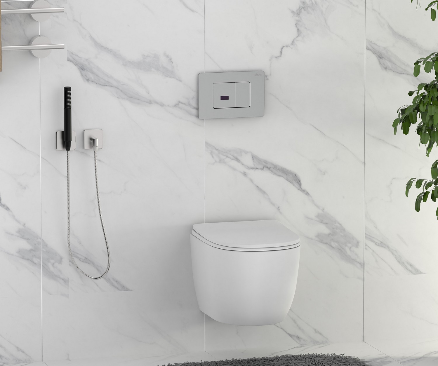 Кнопка смыва сенсорная ABBER AC0122S хром глянцевый