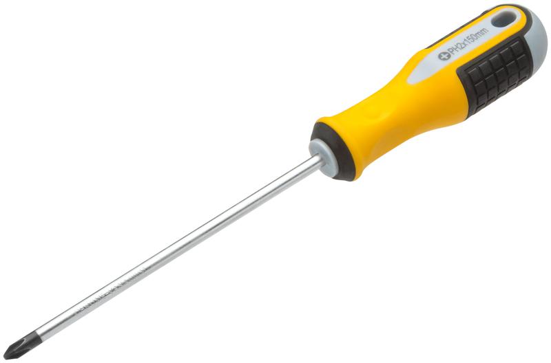 Отвертка "Старт" CrV сталь прорезиненная ручка 6х150мм РН2 FIT 55178