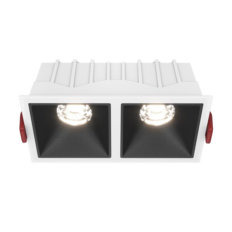 Светильник Alfa LED 2х10Вт 4000К 36град. встраив. Maytoni DL043-02-10W4K-SQ-WB