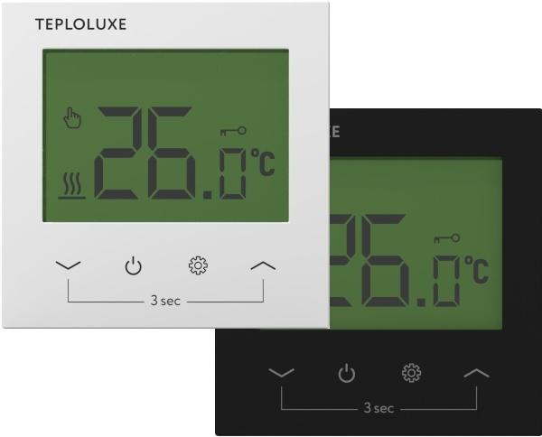 Терморегулятор электронный Pontus черн. Теплолюкс 100037088300