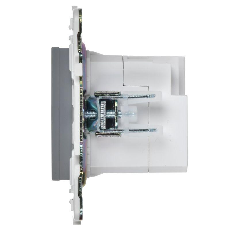 Розетка USB A+C 3.1А SKANDY SK-R14Gr сер. IEK SK-U22-D31-K03