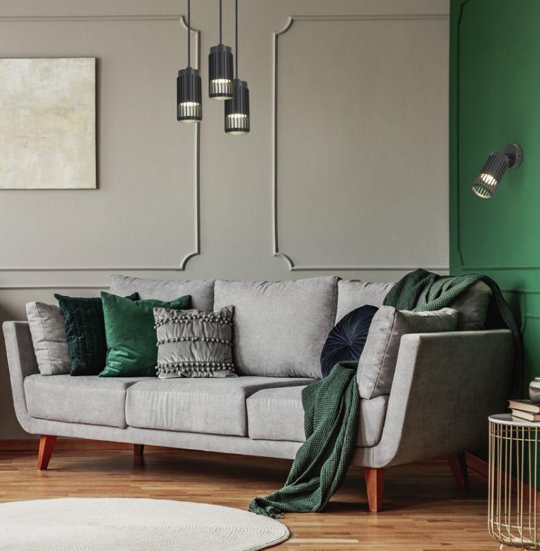 Светильник 4208 2хGU10 настенно-потолочный черн. IEK LT-USB0-4208-GU10-2-K02