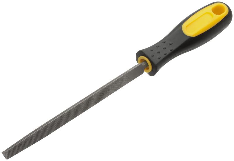 Напильник прорезиненная ручка трехгранный 150мм FIT 42571