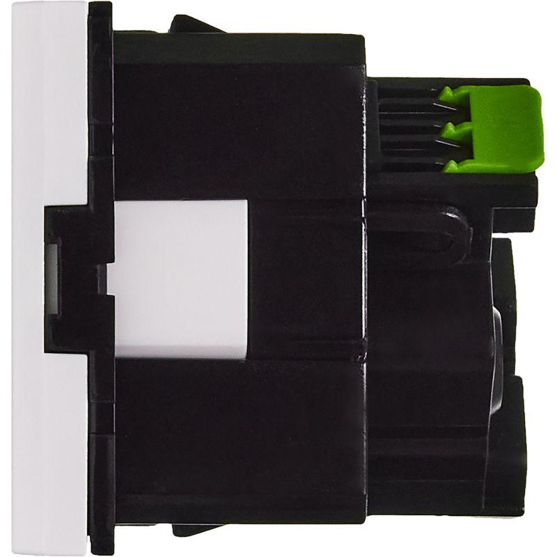 Розетка 2мод. 16А 250В 45град. с заземл. защ. шторки безвинт. зажимы бел. ИЭК Leg 4521059