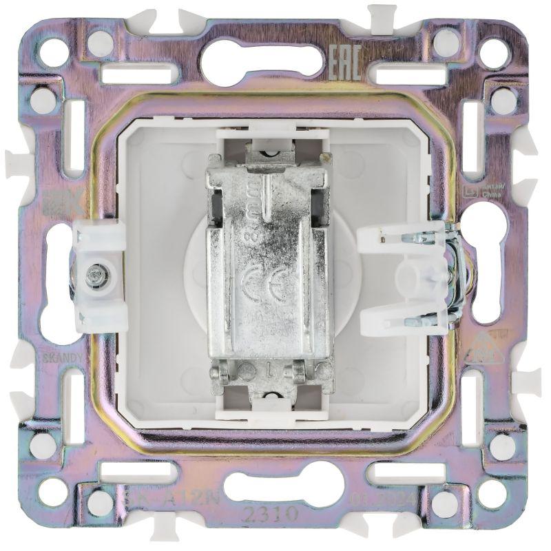 Розетка TV оконечная SKANDY SK-A12N никель IEK SK-A10-O-K50