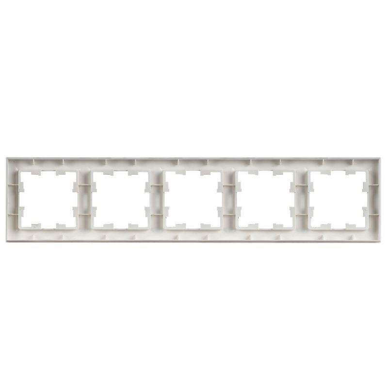 Рамка 5-м BRITE РУ-5-БрАБ арктич. бел. IEK BR-M52-K91