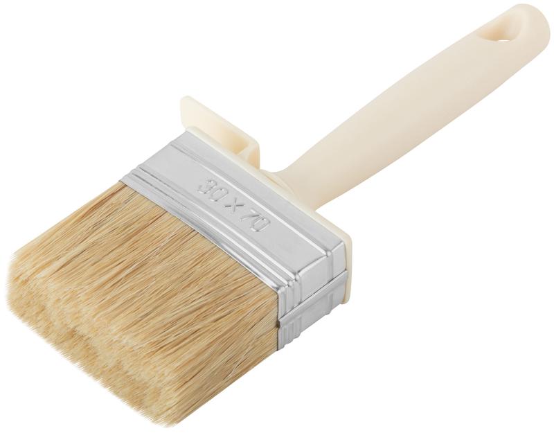 Макловица натуральная светлая щетина пластиковый корпус "мини" 30х70мм FIT 01650