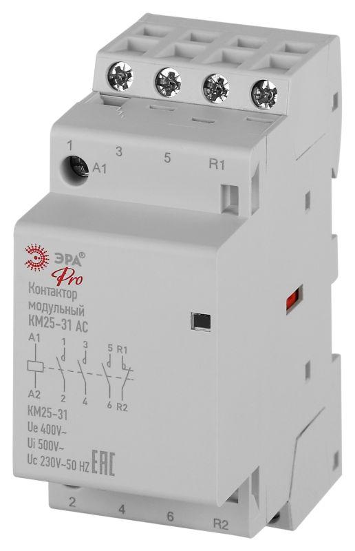 Контактор модульный КМ25-31 АС PRO NO-902-331 ЭРА Б0062319