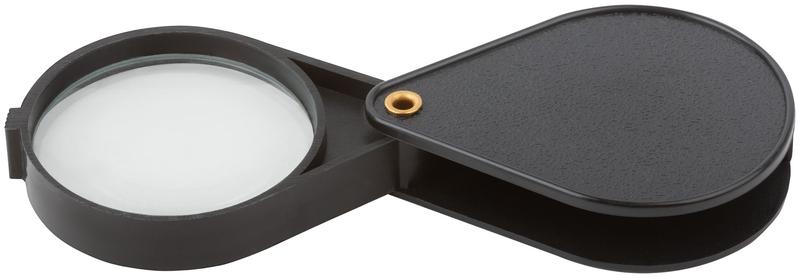 Лупа складная в пластиковом футляре 50мм-5Х КУРС 67551