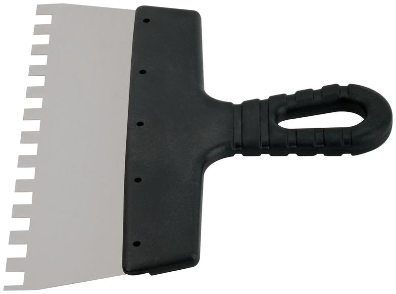 Шпатель фасадный зубчатый 250мм/зуб 10мм нерж. КУРС 06609