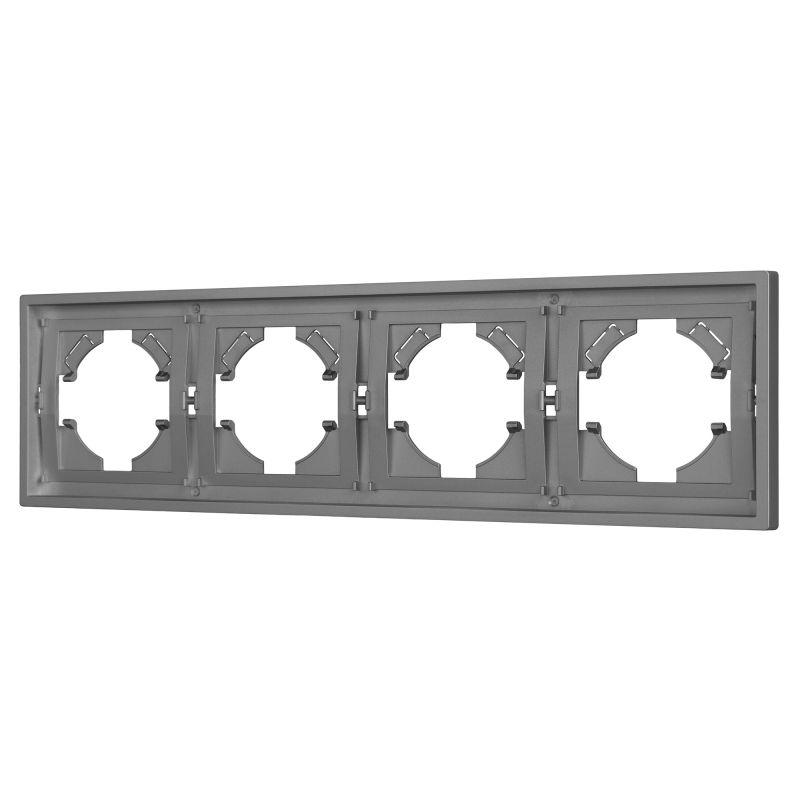 Рамка пластиковая FRM-TENDO-PL-4-GR Arlight 053849