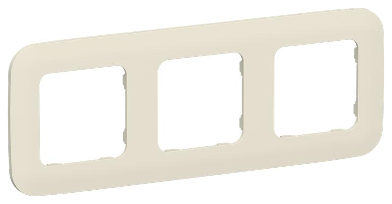 Рамка 3-м СП FLITE РУ-3-А-ФлСл сливочный IEK FI-M32-31-20-K86