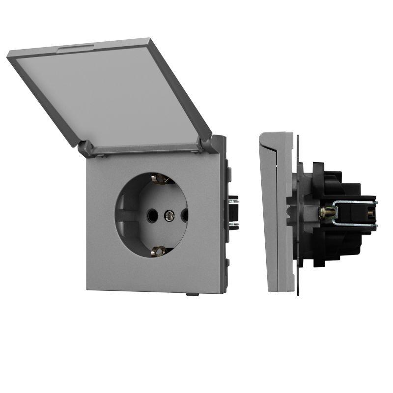 Механизм розетки SCT-TENDO-MCP-PL-GR 230В 16А влагозащ. Arlight054092