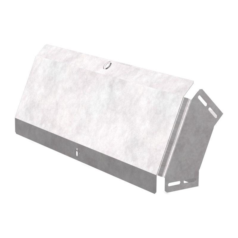 Угол для лотка вертикальный внешний 45град. 600х100 с крышкой Стандарт Промрукав PR16.0582