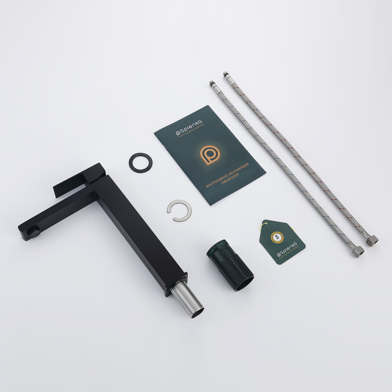 Смеситель для раковины Splenka S224.15.06, черный