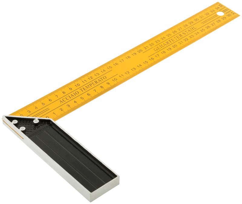 Угольник столярный усиленный 350мм желт. FIT 19435