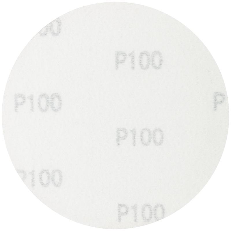 Круг шлифовальный сплошной (липучка) 125мм Р 100 алюм./оксидные (уп.5шт) КУРС 39775