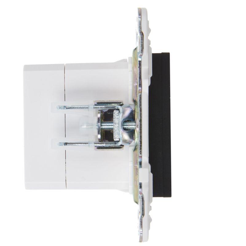 Розетка USB A+C 3.1А SKANDY SK-R14Bl черн. IEK SK-U22-D31-K02